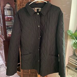Burberry Black quilted jacket size XL
